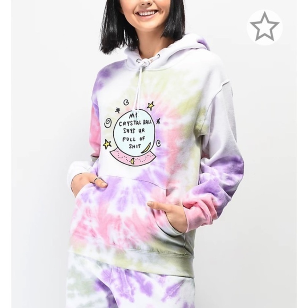 Crystal Ball Tie Dye Hoodie from JV by Jac Vanek